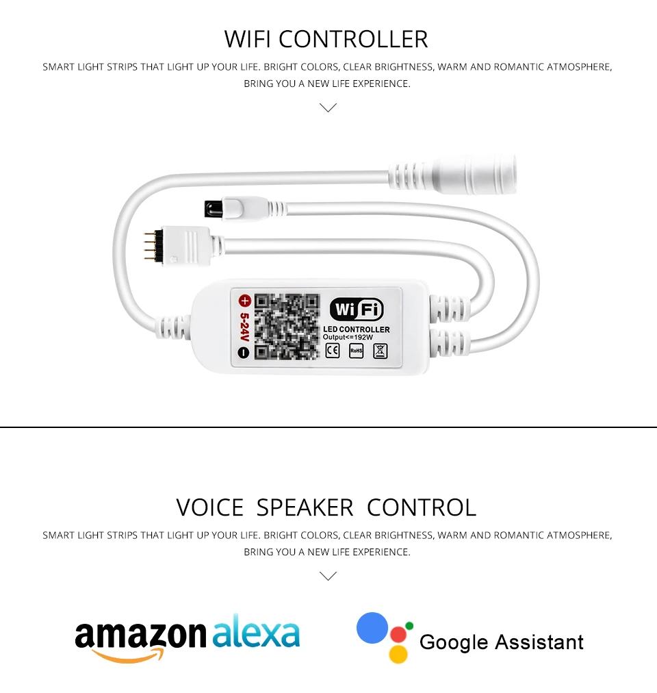 EeeToo, умный, Wifi, светодиодный светильник, водонепроницаемая, RGB лента, DC12V, лента, диод, светодиодный, Ночной светильник, приложение, дистанционное управление, работа с Echo Alexa
