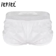 IEFiEL, мужские Модные шорты, легкие боксеры из искусственной кожи, шорты, Клубная одежда, вечерние шорты для отдыха, пляжная одежда