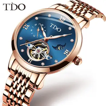 

Fashion Women Watch Popular watch Noctilucen fashion small crowd ins automatic mechanical watch for women30m domestic waterproof