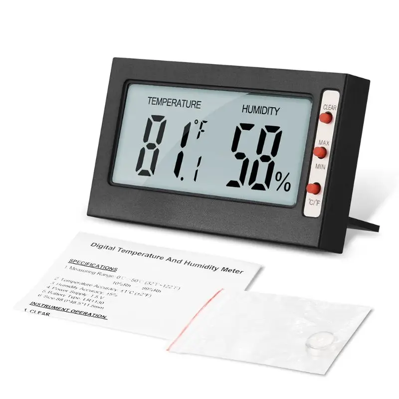 

LCD Digital Hygrothermograph Household High Precision Electronic Thermometer Hygrometer Temperature Humidity Measurement