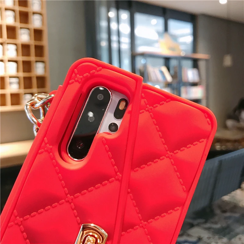 Сумка через плечо, чехол для телефона huawei P30 P30 Pro, мягкий силиконовый чехол с длинной цепочкой, кошелек, задняя крышка для huawei P30