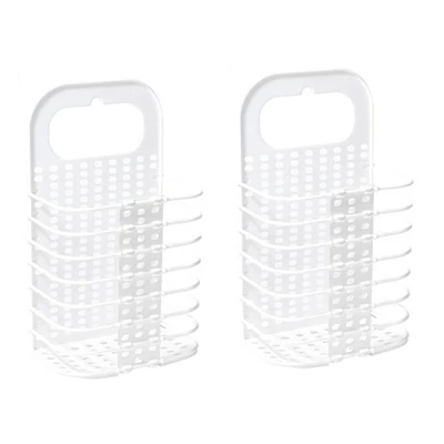 Pack of 2 pieces A Складная Прачечная молотки подвешивание корзины прачечная корзины Экономия пространства с ручкой для организации дома одежда полотенца игрушки - Color: Pack of 2 pieces A