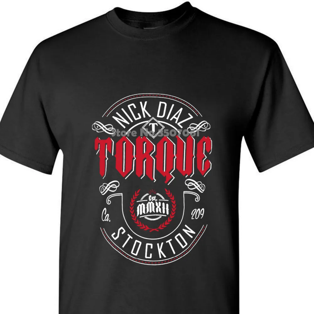 

Fashion Round Collar T Shirt Short Torque Nick Diaz 183 Walkout Men's Fashion T Shirt Premium Tee Shirts For Men Youth tops