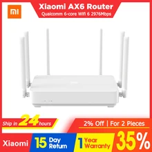Xiaomi Redmi Router AX6 WiFi 6 2,4G/5G двухчастотный 6 антенн с высоким коэффициентом усиления 512 Мб OFDMA Mesh домашний усилитель IoT ретранслятор PPPOE Xiaomi Redmi Router AX6 WiFi 6 2,4G/5G двухчастотный 6 антенн с высоким коэффициентом усиления 512 Мб OFDMA Mesh домашний усилитель IoT ретранслятор PPPOE