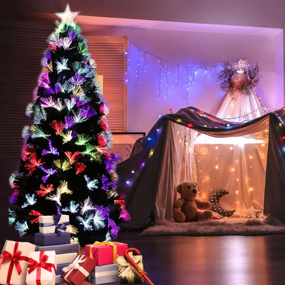 

Fibre Optic Christmas Tree LED Multicolour Lights Artificial Decoration for Home Party SEP99