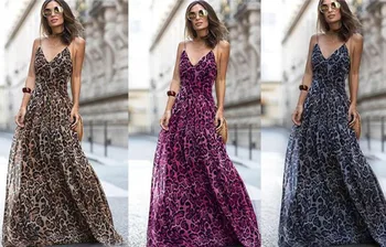

Quality Europe And America Hot Selling Leopord Pattern V-neck Ladies -40