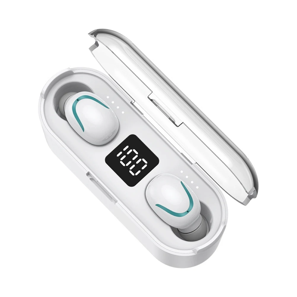 Wireless Headphones Bluetooth 5 0 Earphone TWS Mini In ear Sports Running Headset with Touch Control LED Power Display
