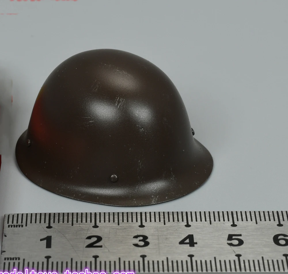 

1/6th FLAGSET 73037 The Asia Volunteers Army Soldier Battle War Army Green Combat Head Helmet PVC Material Model For Doll Action