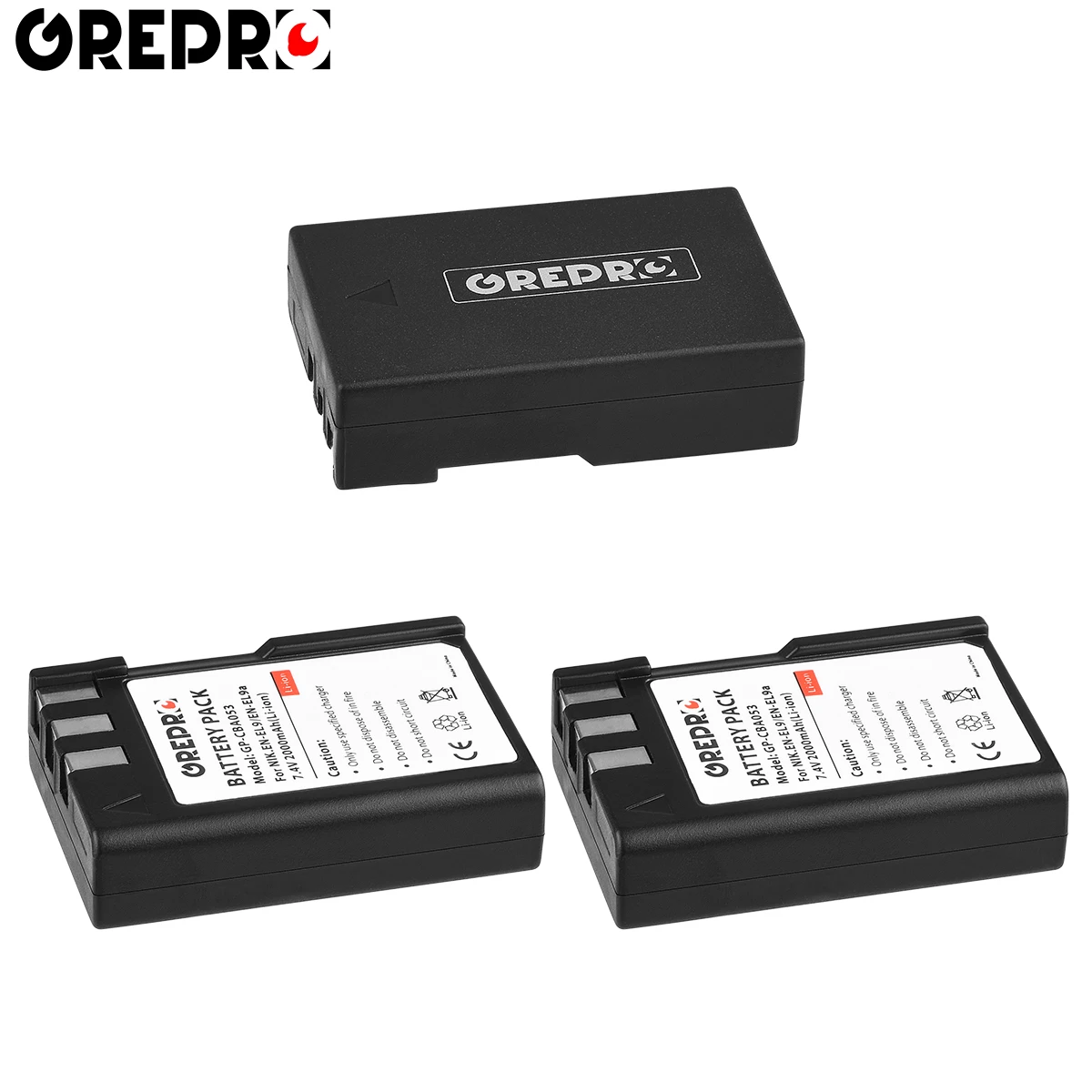 2000mAh EN-EL9 EN-EL9a EN EL9 EL9A Battery + Charger with Build-in USB for Nikon D3000 D5000 D40 D40x D60 Camera 