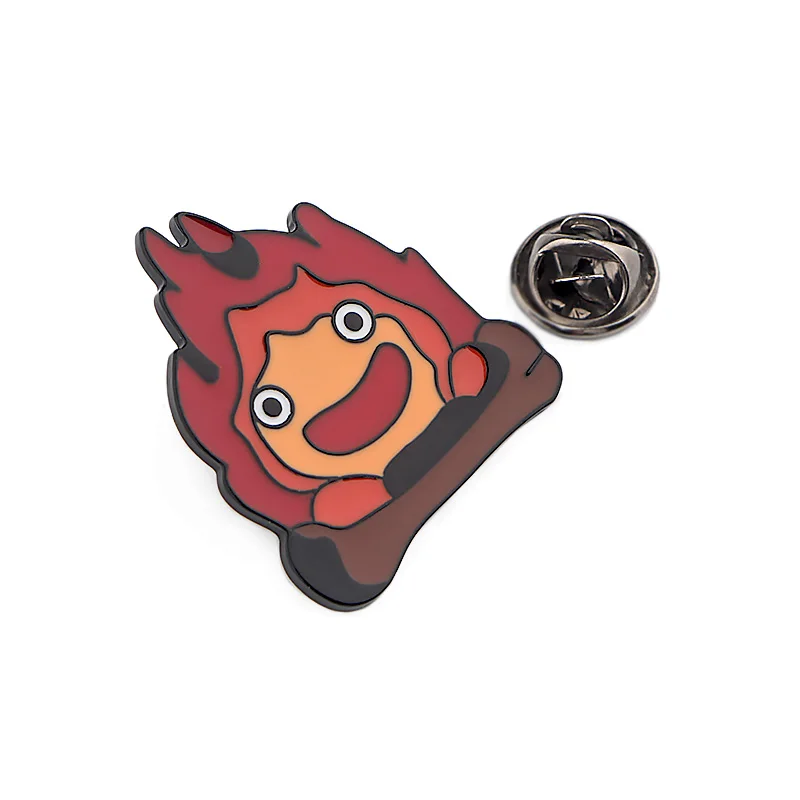K503 Howl's Moving замок кино булавки металлические броши и булавки эмалированный значок для рюкзака брошь футболка воротник ювелирные изделия 1 шт