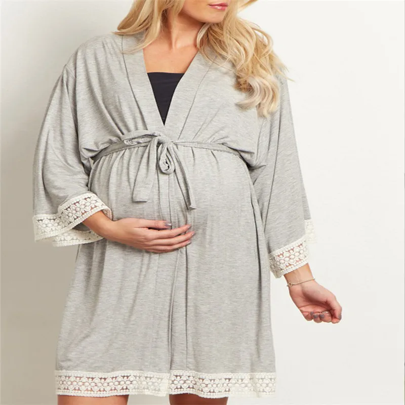 Халат для кормящих мам ночные рубашки больничный халат для кормящих женщин рабочий халат сна для кормления пижамы