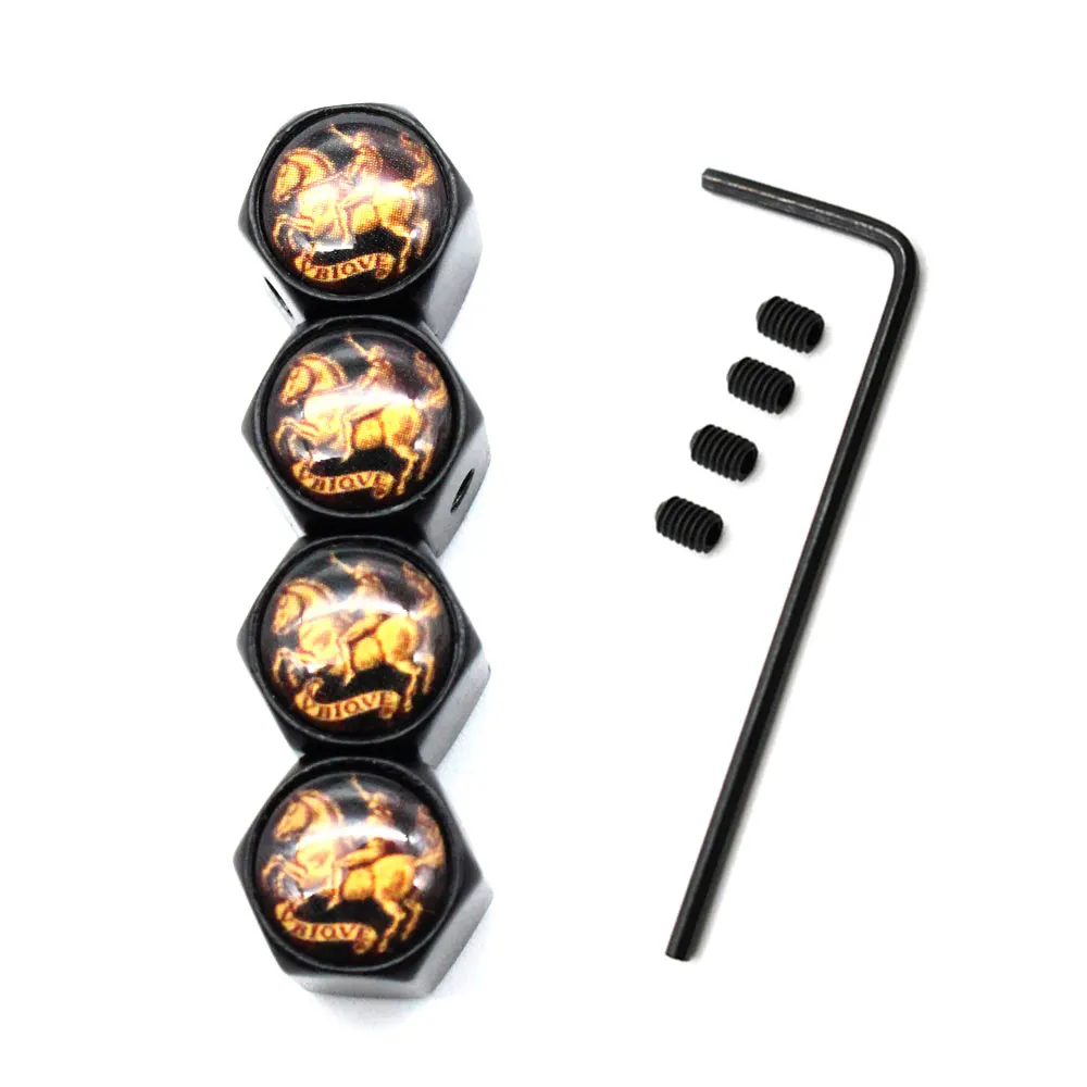 DSYCAR 1 комплект, автомобильный Стайлинг, цинковый сплав, противоугонная, рыцарский стиль, автомобильная шина, крышка клапана, s колеса, шины, шток, воздушный колпачок, воздухонепроницаемые крышки