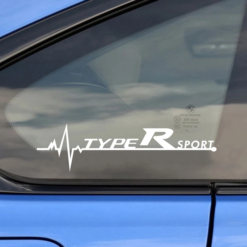 2 шт. Солнцезащитная бленда для бокового окна VTEC Тип R Тип лого r Светоотражающие Стикеры для Honda City CR-V XR-V HR-V Accord FIT Джаз поток Crider Greiz