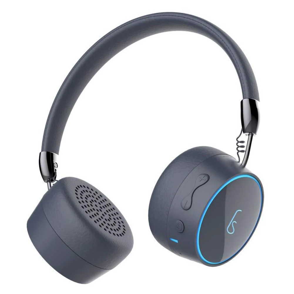Беспроводные наушники Bluetooth гарнитуры Gorson E95 модный светодиодный свет Музыка спорт поддержка для мобильных телефонов Компьютеры - Цвет: Mysterious Gray