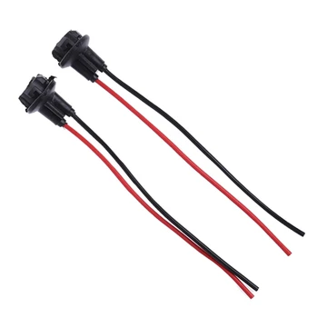 

2PCS T10 Connector Car Lamp Cable Auto Bulb Wire Truck Light LED Bulbs Socket U1JF