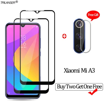 

2 PCS Glass For Xiaomi-Mi-A3 Tempered Glass Camera Protection Xiaomi Mi A3 Screen Protector mia3 xiomi mia 3 mi a 3 Glass Flim