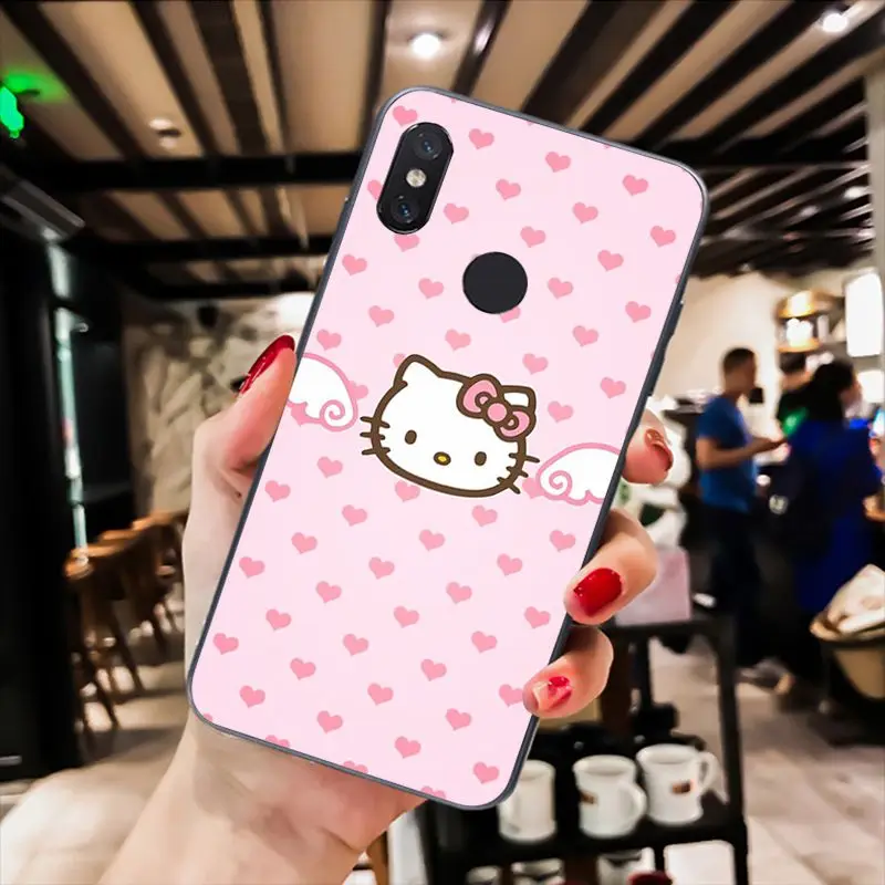 A14 MaiYaCa милые, миленькие в японском стиле(«Каваий»), рисунок «Hello Kitty» чехол для телефона для Xiaomi mi5 6 A1 A2 Lite Mi9 9SE mi8lite F1 Mix2 2S Max2 3 - Color: A14