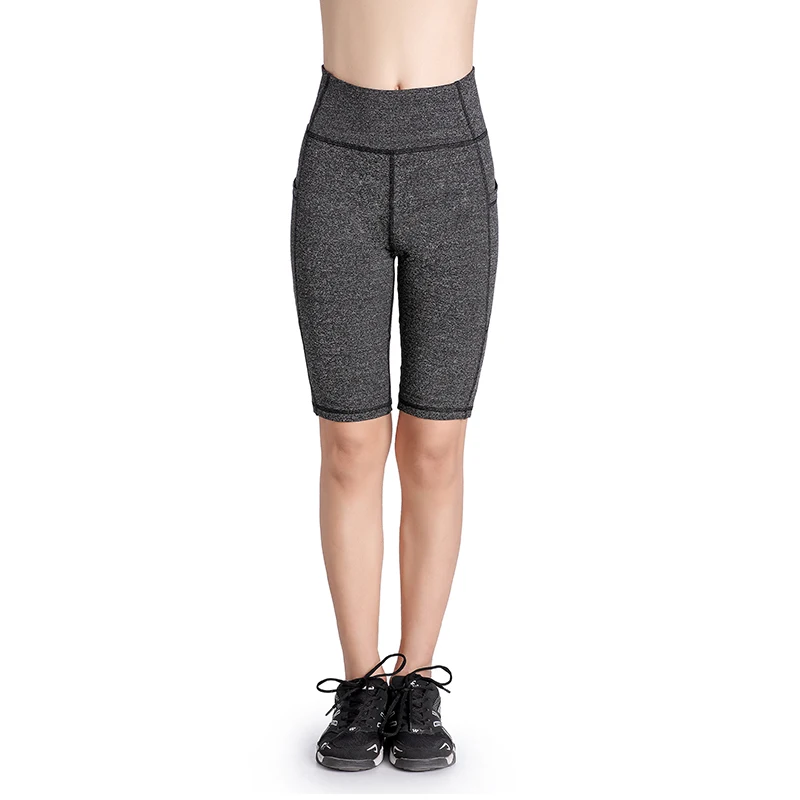 Женские шорты для спортзала, йоги, тренировок, фитнеса, бега - Цвет: Серый