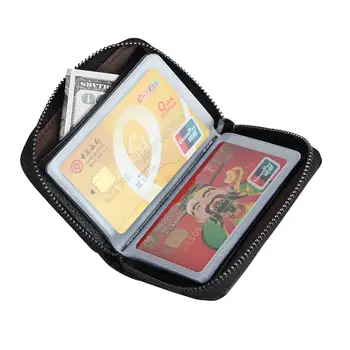 

Genuine Leather Luxury Credit Card Holders RFID Card Holder Wallet Business Cardholder Organizer Card Case for Women and Men