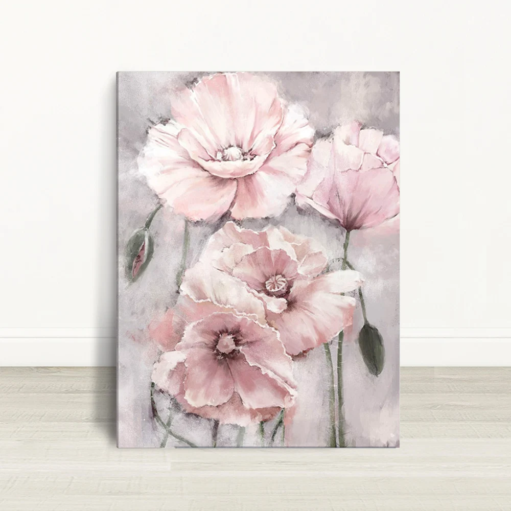 Art & Collectibles floral wall art shabby chic decor Roses flower oil