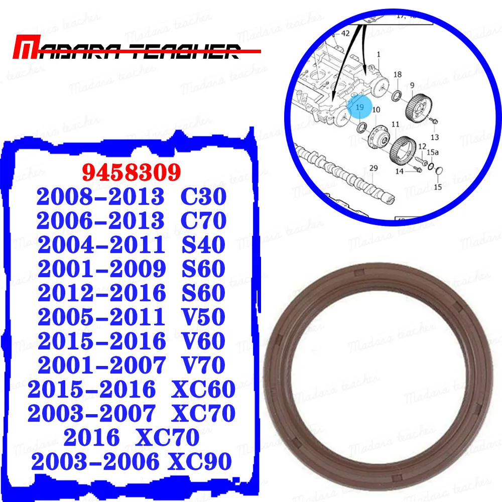 

Car Engine VVT SCamshaft Seals Front Camshaft Seal Kit 9458309 For Volvo S40 S70 V40 V50 V70 C30 C70 V60 S60 XC60 XC70 XC90