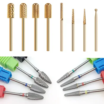 

28 Type Carbide Nail Drill Bits For Electric Drill Manicure Machine Accessory Tungsten Nails Milling Cutter Nail Files Art Tools