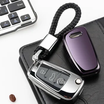 

Super Quality key ring car key case wallet For Audi R8 A1 A3 A4 A5 A6 A7 A8 Q3 Q5 Q7 C5 C6 A4L A6L S1 S3 RS6 TT 2005-2013 keyfob