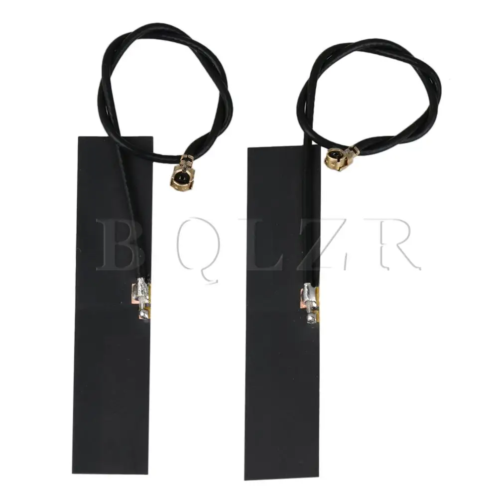 

BQLZR 2pcs Black Internal Antenna High Gain IPEX1 4.5x1.0 cm Wire Length 13cm