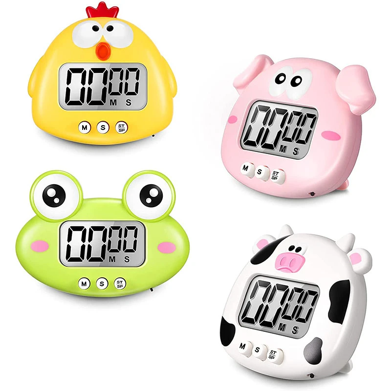 LED Digital Screen Kitchen Timer Magnetic Countdown Timer for Kitchen Cooking Cute Loud Alarm Clock kitchen scissors