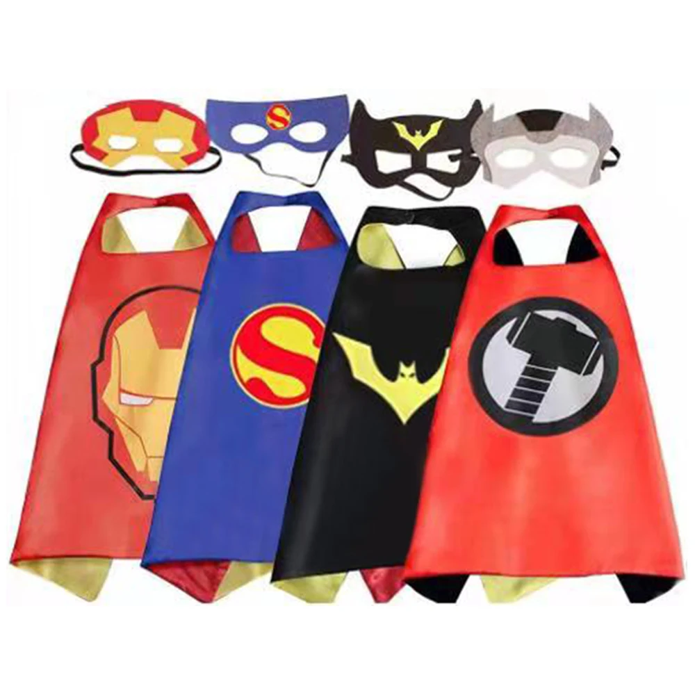 

Children's Anime Cosplay Costume Superhero Capes Pretend Play Birthday Party Halloween Personalized Up Christmas Costume 4-6pcs