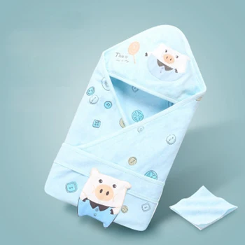 

Newborn Baby Blanket 0-6M Swaddle Toddler Cotton Cartoon Summer Warm Sleeping Bags Sleep Sack Little Baby Stroller Wrap Blankets