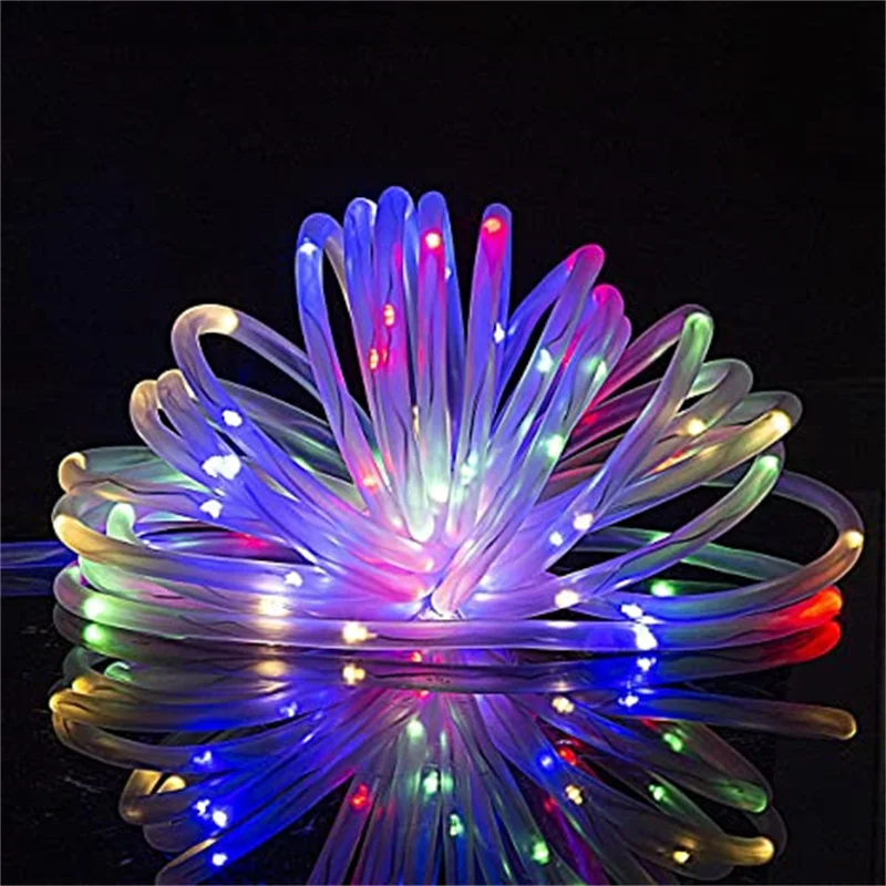 

Led Tube Rope String Lights Solar/USB Outdoor Waterproof Fairy Lights 8 Modes Remote Control Lamp Strip Garden Decor Floodlights