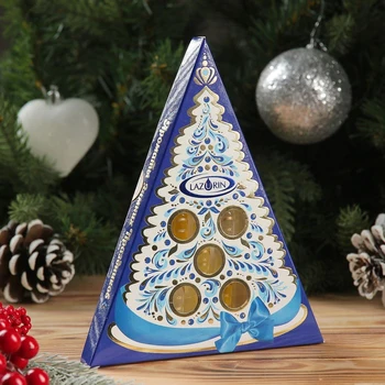 

Set of natural essential oils "Scents of winter holidays" blue, 5 pcs: tangerine, fir, pine, orange, cedar