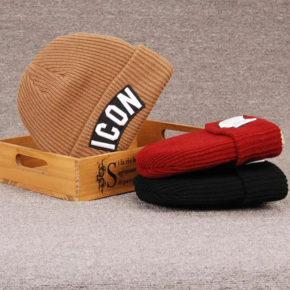 ICON winter mutsen, шапки для мужчин, черная шапочка, шапка Dsqicond bone gorros mujer invierno chapeu masculino touca, зимняя мужская шапка