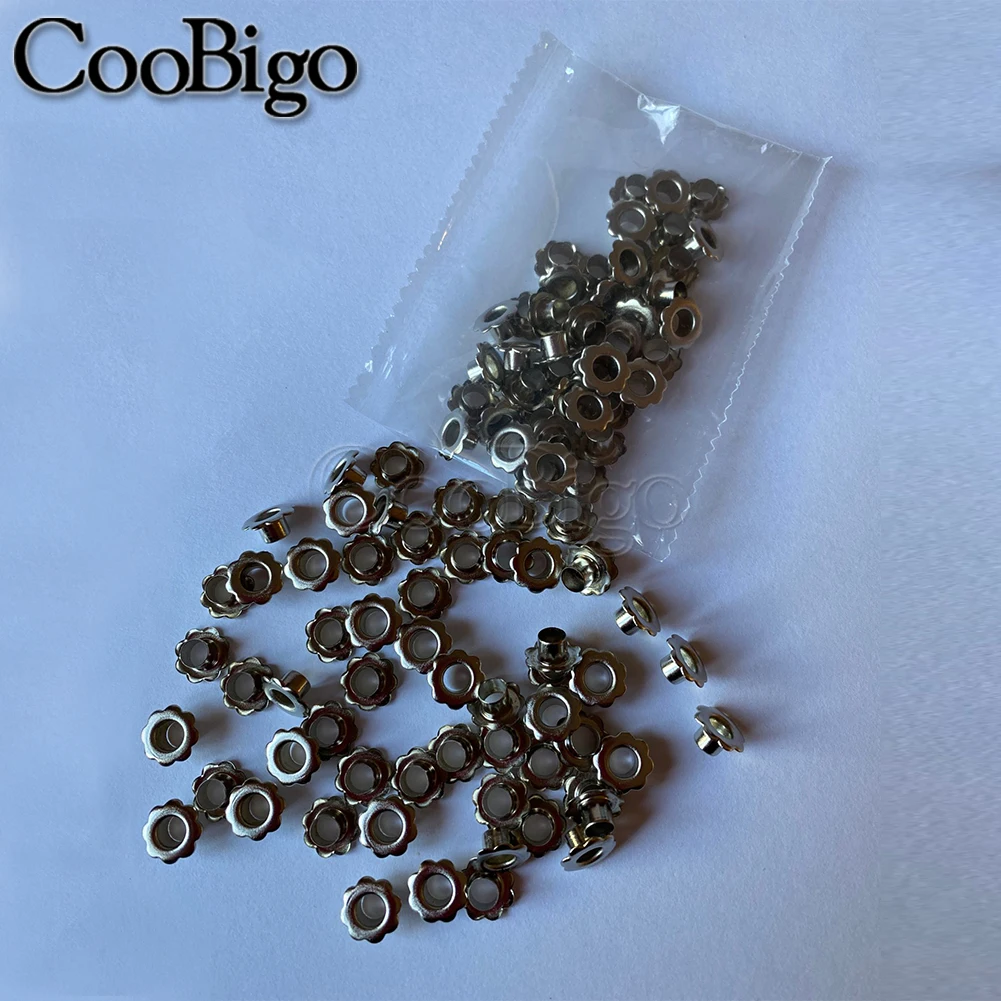 Star Eyelet Floral Eyelets For Leathercraft Tags Bag Belt Cap Clothes Shoes 200pcs