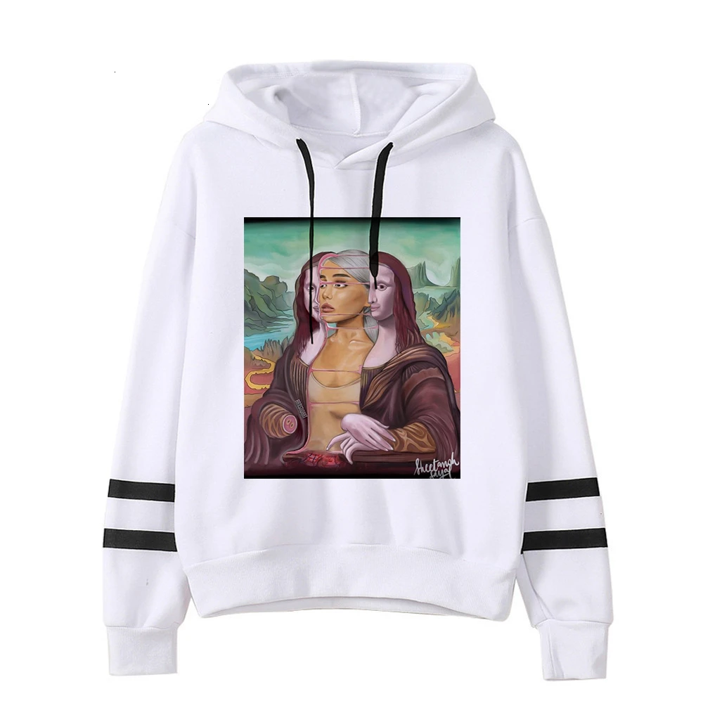 Ariana grande, Женская Толстовка без слез, для плача, худи, одежда с принтом, пуловер, толстовки, женские, Harajuku, kawaii, уличная одежда - Цвет: 613