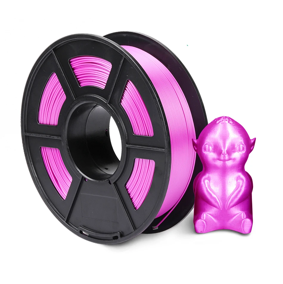 Silk Purple SUNLU нить для 3D-принтера PLA Silk 1,75 мм 1 кг без запутывания материалы для 3d-печати шелковая нить PLA - Цвет: Silk Purple