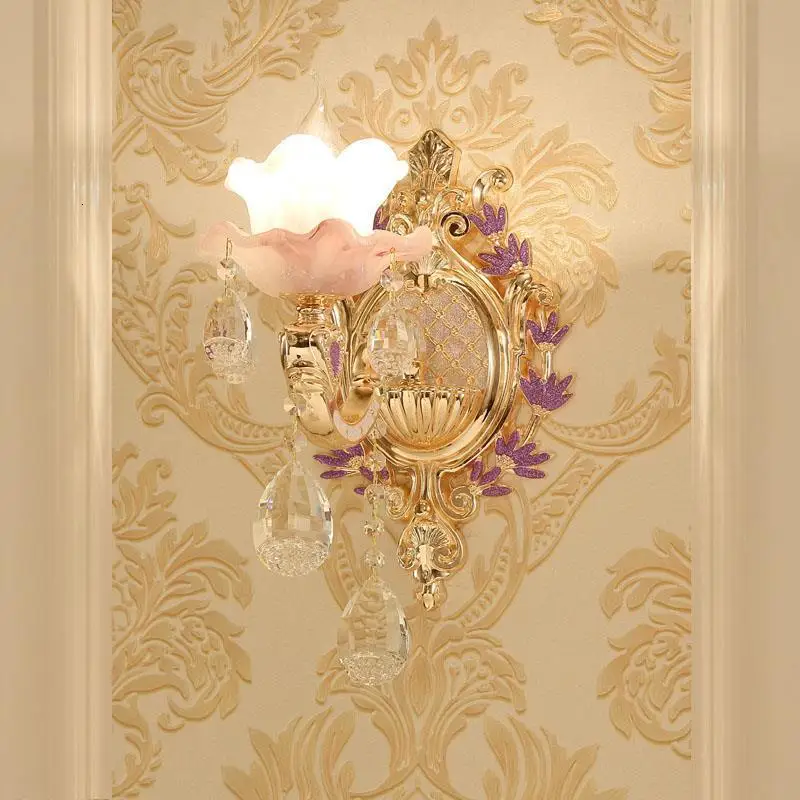 Interieur зеркало для дома Lampara De Interior Aplique Luz Pared Wandlamp Хрустальная аппликация Murale светильник Настенный светильник для спальни светильник