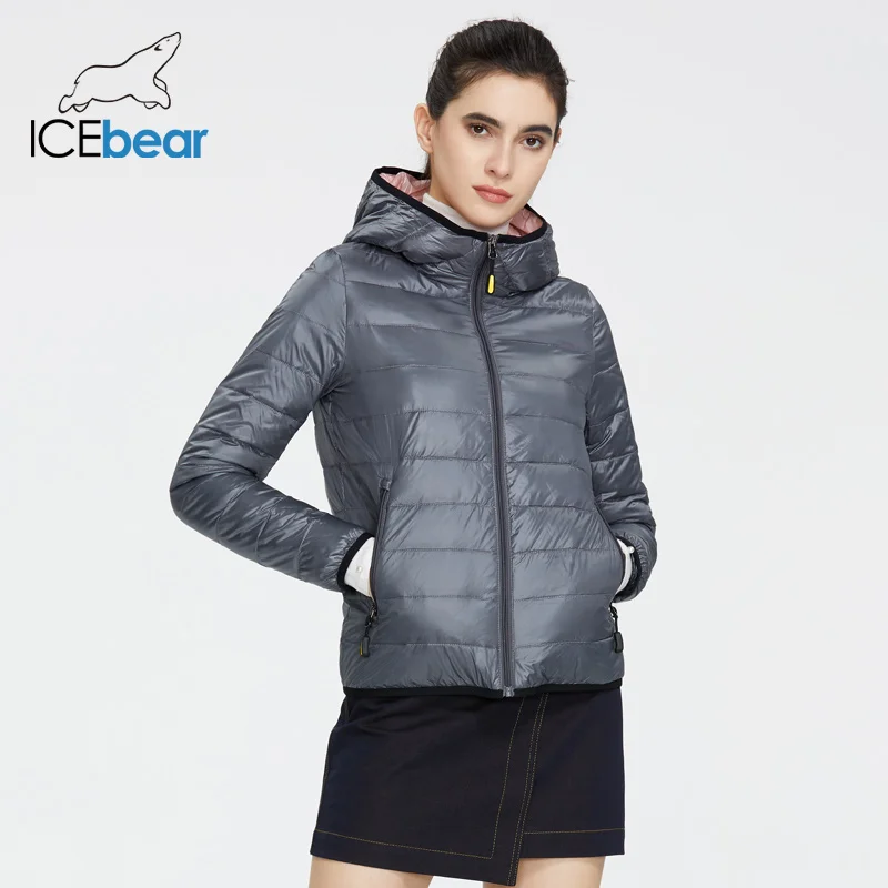 ICEbear 2020 Новый женский легкий пуховик Стильная повседневная весенняя куртка Бренд одежды GWY19151D ICEbear 2020 Новый женский легкий пуховик Стильная повседневная весенняя куртка Бренд одежды GWY19151D