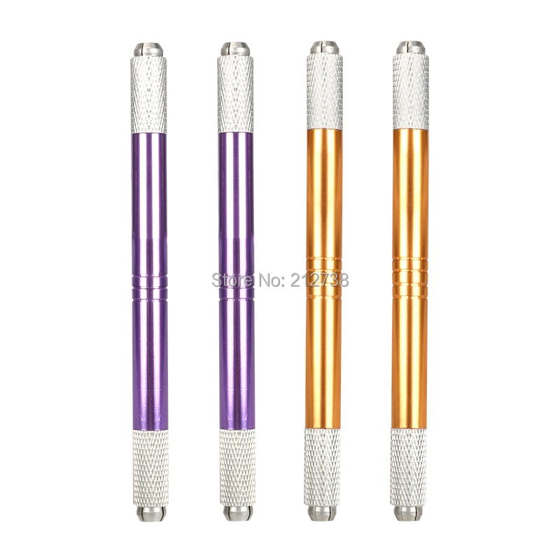 

Free Shipping Eyebrow Microblading Manual Pen Permanent Makeup Machine Tattoo with 4 pcd blades Both Head Can Be Used