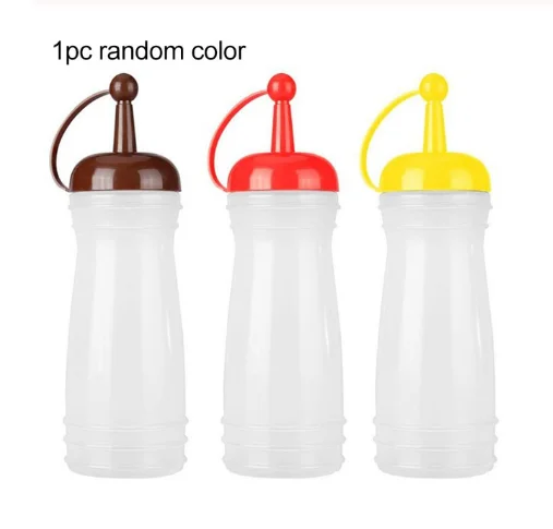 340ml random color B Соусное масло с уксусом кетчуп соусник кухонные пластиковые аксессуары соусник Пластиковый Дозатор для приправ 8 унций бутылка для выдавливания - Цвет: 340ml random color B