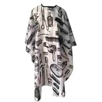 

barbershop Aprons Waterproof Anti-static Printed Haircut Cloth Hair Beauty Cape Hairdressing Apron Beauty shop Accessories