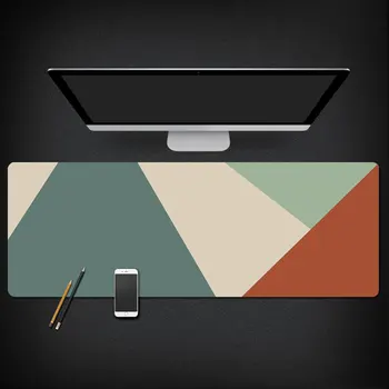 

Pu Leather Oversized Mouse Pad Multi-Color Mosaic Can Be Printed Logo