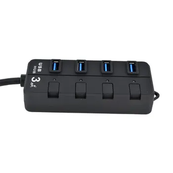

USB Hub 3.0 USB Splitter Multiple 4 Port Hub Splitters Use Power Adapter Computer Accessories Hub For PC