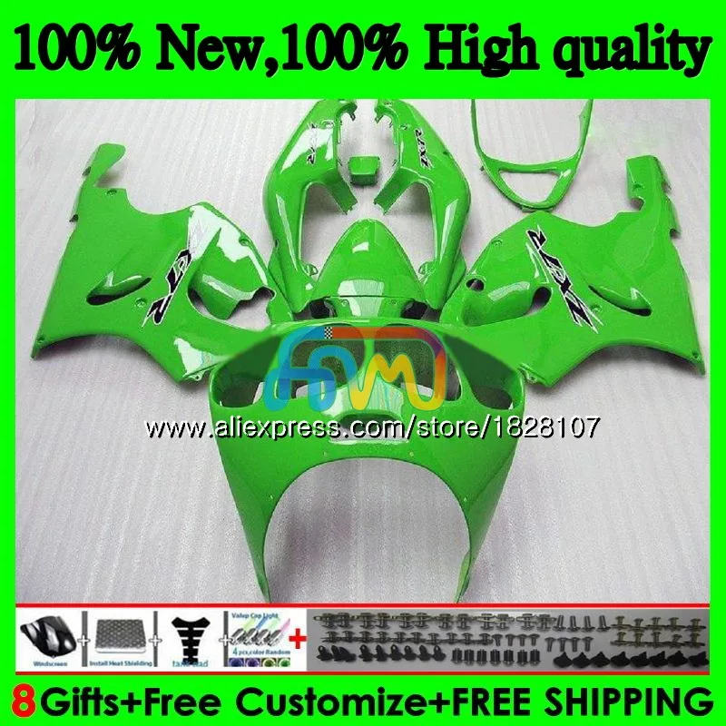 Комбинезоны для KAWASAKI фабрика ZX предлагает зеленый 7R ZX-750 ZX7R 96 00 01 02 03 5BS. 22 ZX 750 7 R ZX-7R ZX750 1996 2000 2001 2002 2003 обтекатель