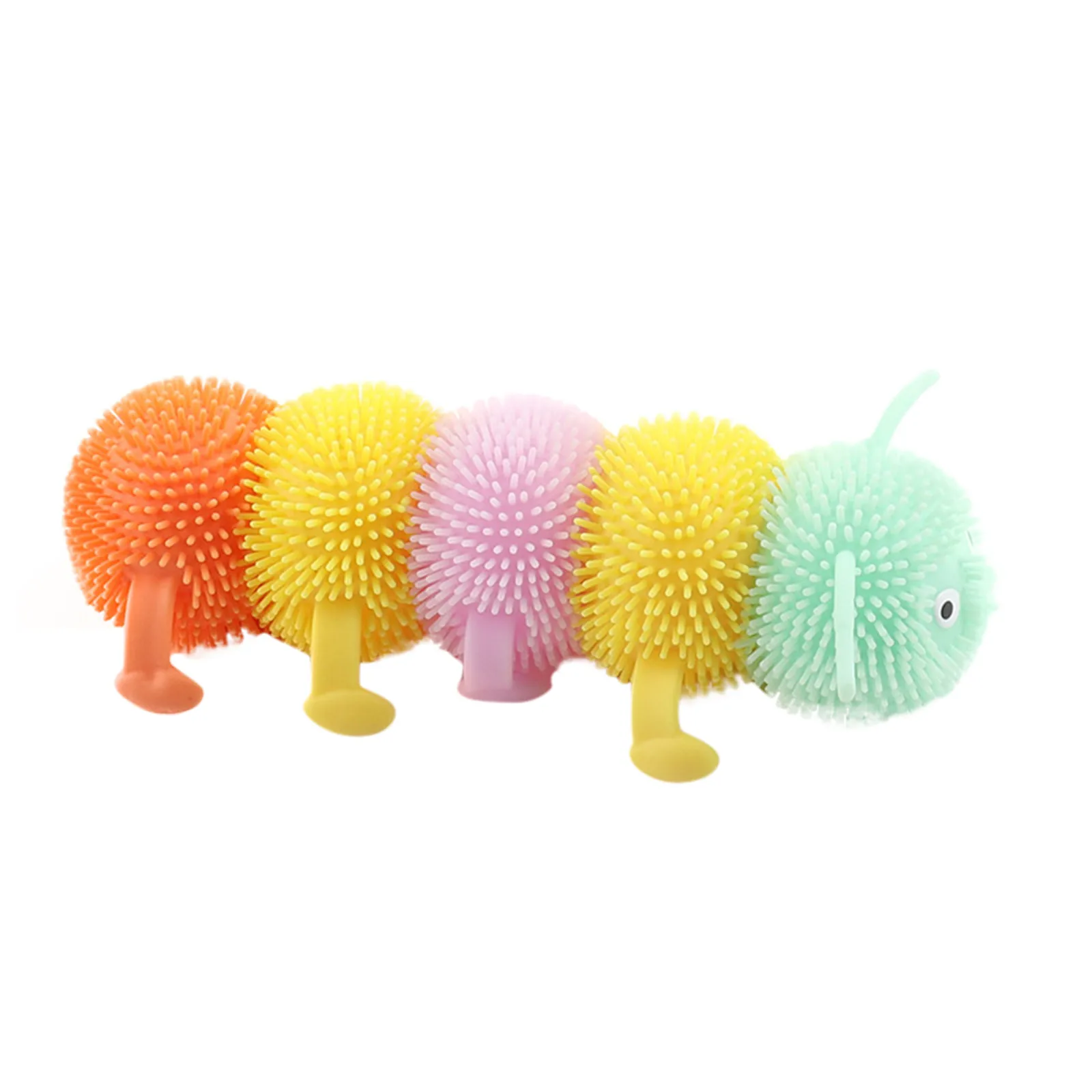 16 Knots Caterpillar Relieves Stress Toy Physiotherapy Releases Stress,to Relieve Pressure Suitable for Children Over 3 Years Old to Play can Fall can Squeeze Relieve Pressure Pink 