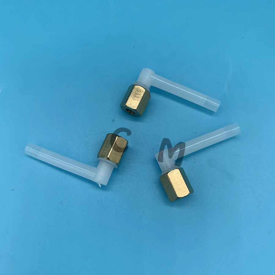 

10PCS 7880 L shape ink hope pipe connector with adapter for epson 7880 7800 7450 7400 9880 9800 9400 9450 ink tube connector