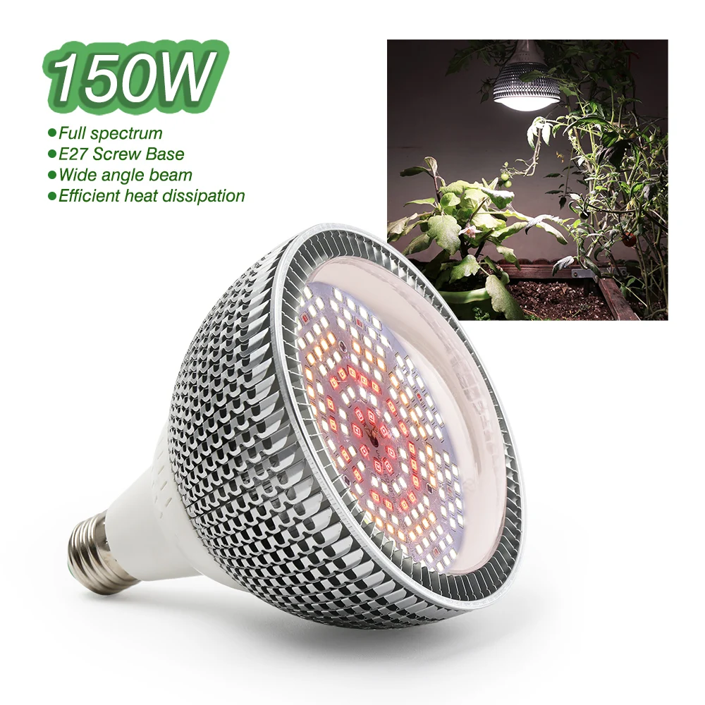 150 Вт лампа для роста растений полный спектр светодиодный светильник выращивания