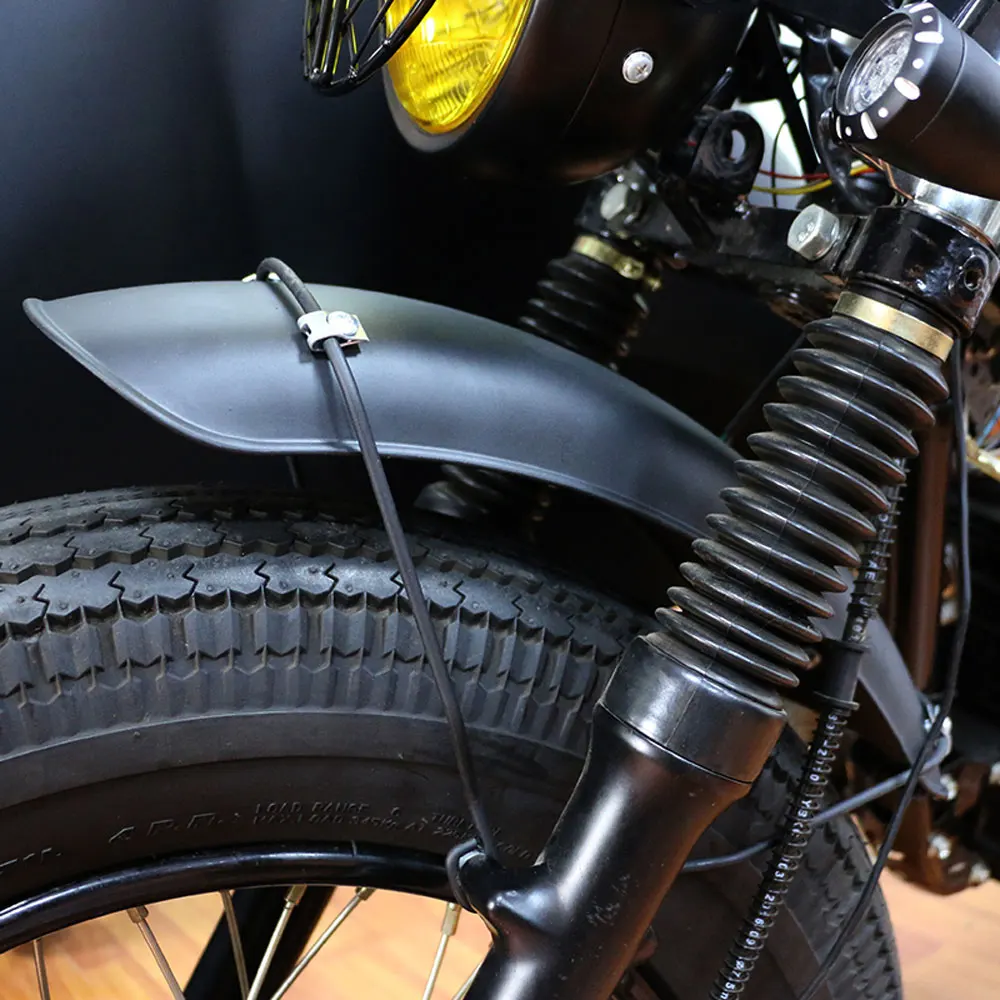 Nuoxintr Motorcycle Fender Front Mudguard Splash Splash Guard Universal Black for BMW R1200GS YAMAHA MT03 MT07 Honda CBR600rr