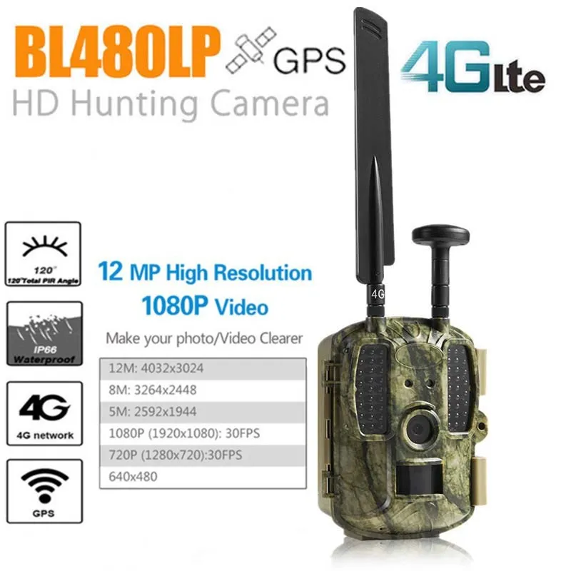 

4G Hunting Camera GPS Game Trail camera traps Photo Scout Night Vision Hunter Camera Surveillance 2G/3G/4G Chasse WildCamera 3G